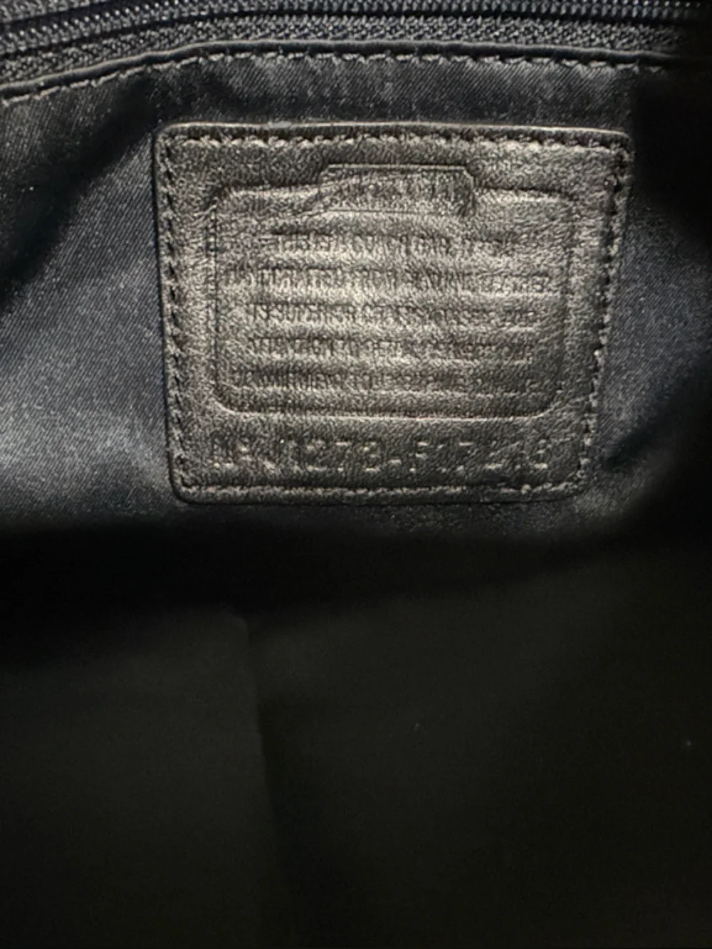 Coach Black Leather Messenger Bag with Silver Hardware